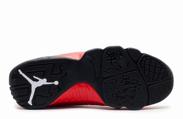 air jordan 9 chile red on feet