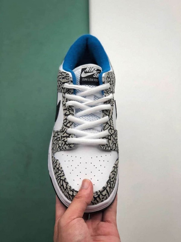 nike dunk sb low supreme white cement